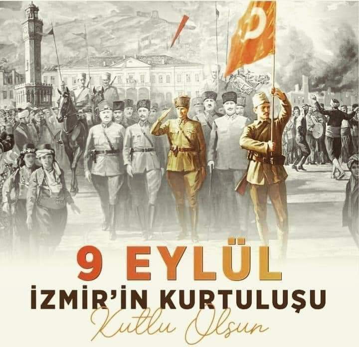 Efendiler! 
Yarın düşmanı denize dökeceğiz.
 #9Eylül

Doğum günün kutlu olsun GÜZEL İZMİR...! 

“Bütün cihan işitsin ki efendiler, artık 
İzmir hiç-bir kirli ayağın üzerine basamayacağı kutsal bir topraktır!”

Mustafa Kemal ATATÜRK🇹🇷🇹🇷🇹🇷🇹🇷