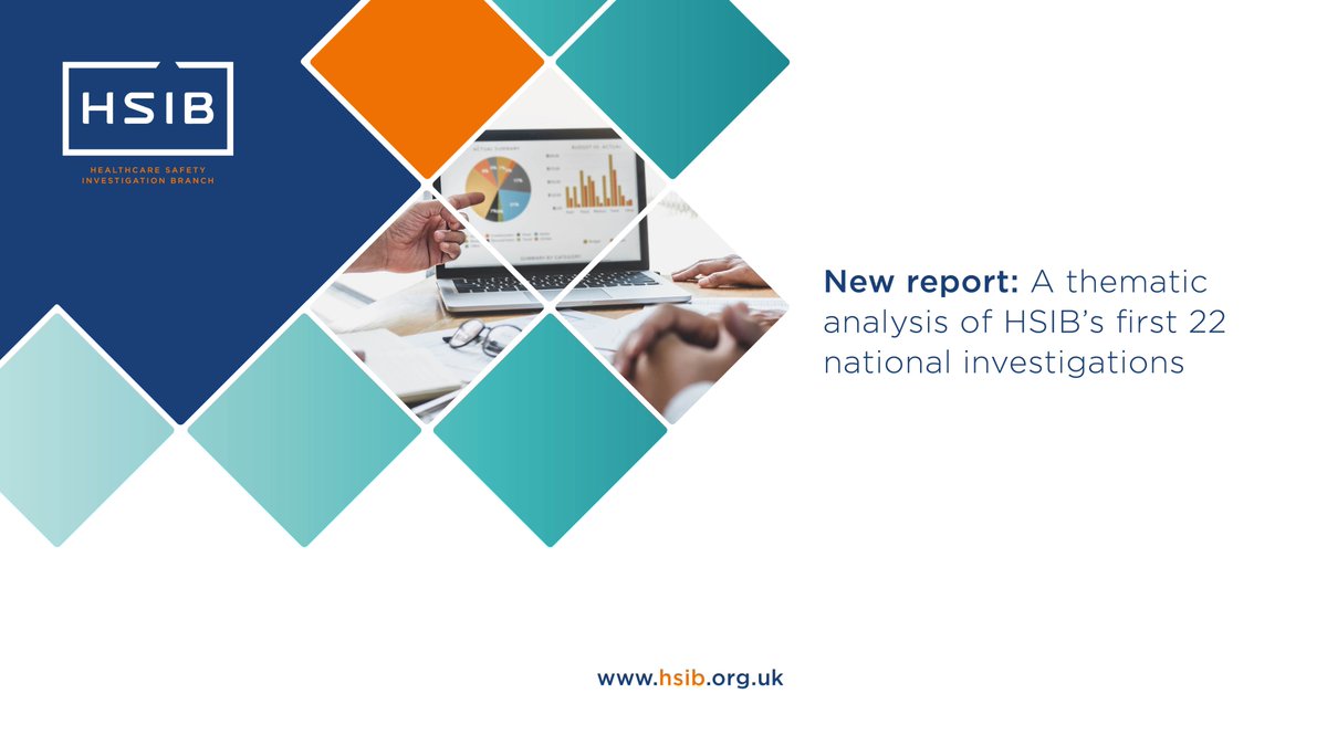 Our latest report, out today, charts an analysis of our first 22 national investigations to identify recurring patient safety themes. The work was undertaken after it was recognised that similar issues were arising in our investigations. Find out more &gt;&gt; hsib.org.uk/investigations…