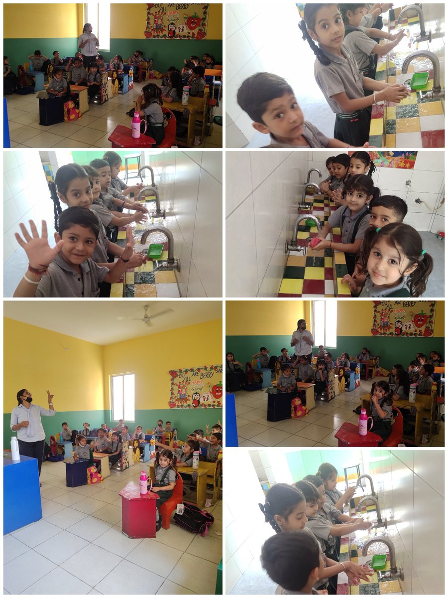 Cleanliness drive - Swachhata Pakhwada Day 9 at S.T.S World School (HAND WASH and HYGIENE DAY) 
Grade L.K.G
<a href="/Prabhjo60556013/">Prabhjot Gill</a> <a href="/PMOIndia/">PMO India</a> <a href="/JuanaTech/">Juana Technologies</a> <a href="/cbseindia29/">CBSE HQ</a> <a href="/JasmeetReehal/">XOXO_jasie</a> (Coordinator SDG goals)#Globalgoals
#Takeaction #SDGs #SDG3