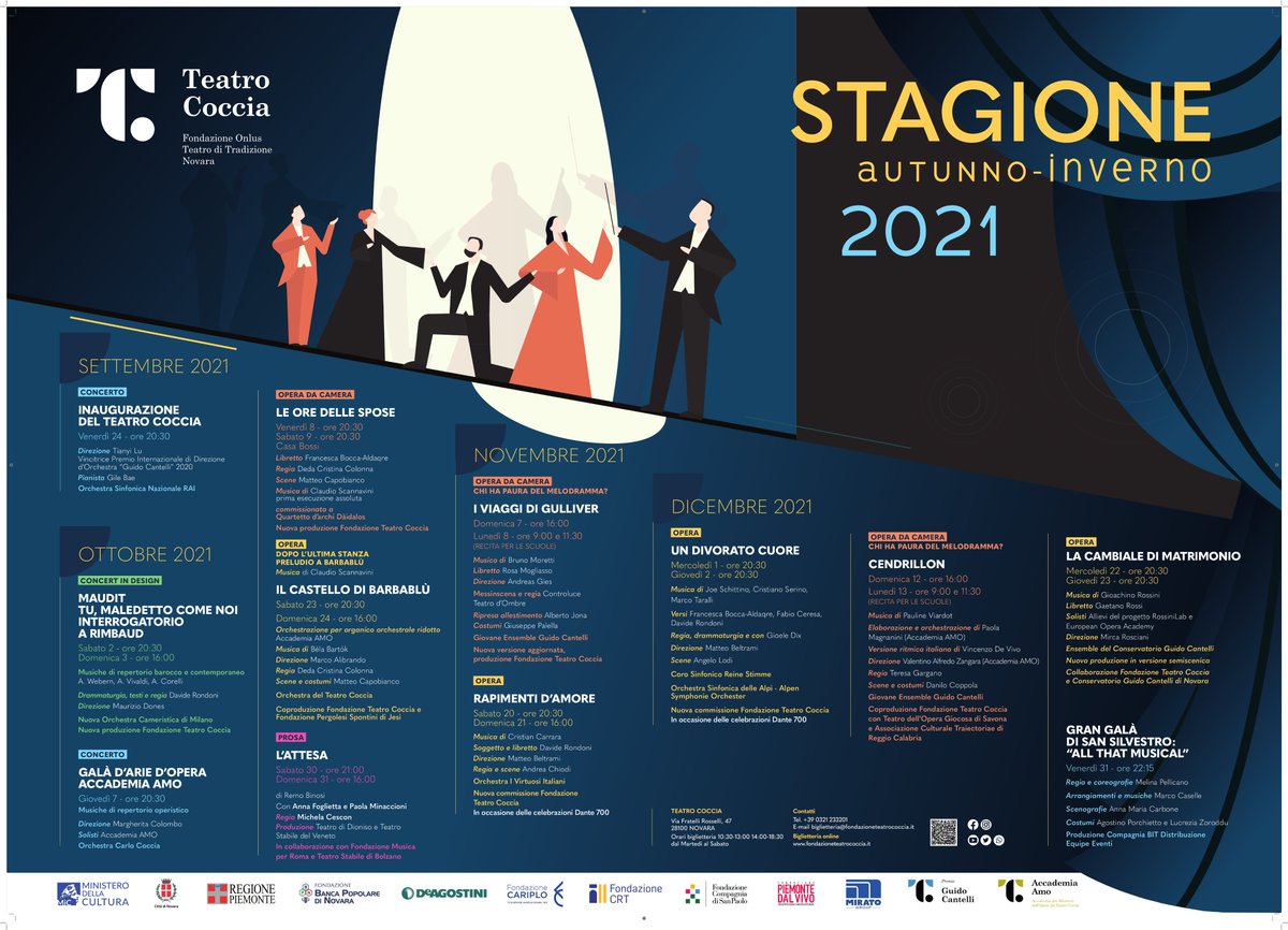 #stagione #autunnoinverno2021 Tutte le info fondazioneteatrococcia.it/spettacoli.html