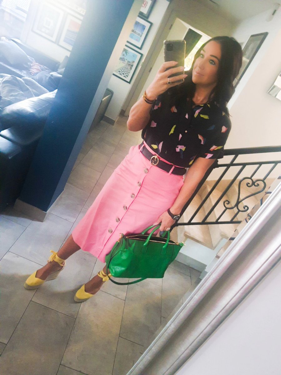 Pink skirt Thursday <a href="/MrAndiPrice/">Andi Price</a> #educatorsinpink #pinkshirtthursday #PinkShirtThursday #pinkskirt #CancerAwareness #breastcancerawareness