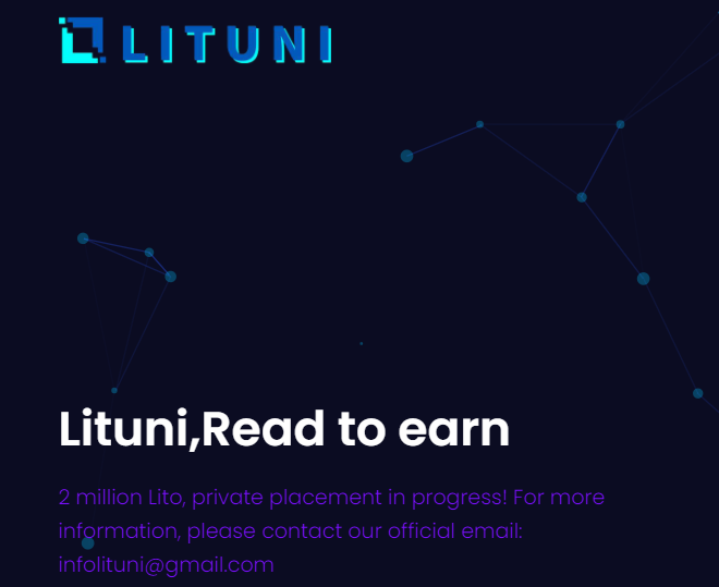 Good news! #Lituni official website is online now, check the infomation at URL: lituni.social