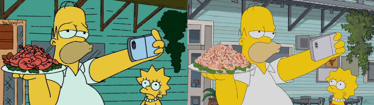 YinyangGio14's tweet photo. Some random scenes from The Simpsons but with the classic style. #TheSimpsons #Simpsons #LosSimpson https://t.co/j7Dj9jTbzE