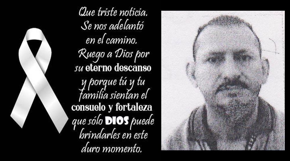 Clap Nuestros Padres Fundadores se une al duelo que embarga a nuestra compañera de.labores Marguis Zambrano. Hoy partió de este mundo su compañero de vida *Javier Manuel Duitana* QEPD. 🙏