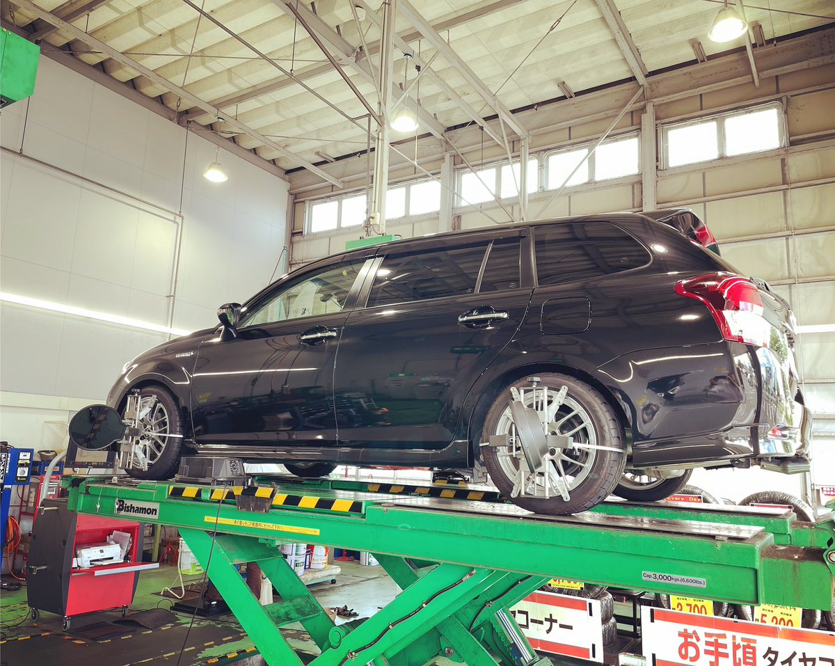 Zen V Twitter アライメント調整 タイヤローテーション 窒素ガス充填 ブリジストン タイヤ館浜松高林店 Fielder Toyota s 今日もお世話になりました