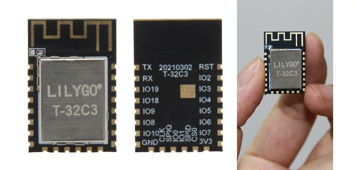 Small #ESP32-C3 module with 4MB flash, PCB antenna going for $2.88. It should work with the ESP-IDF and the just-released ESP32 #Arduino 2.0.0 core with support for ESP32-C3 and ESP32-S2. #iot #wifi #Bluetooth #ble 
cnx-software.com/2021/09/09/lil…