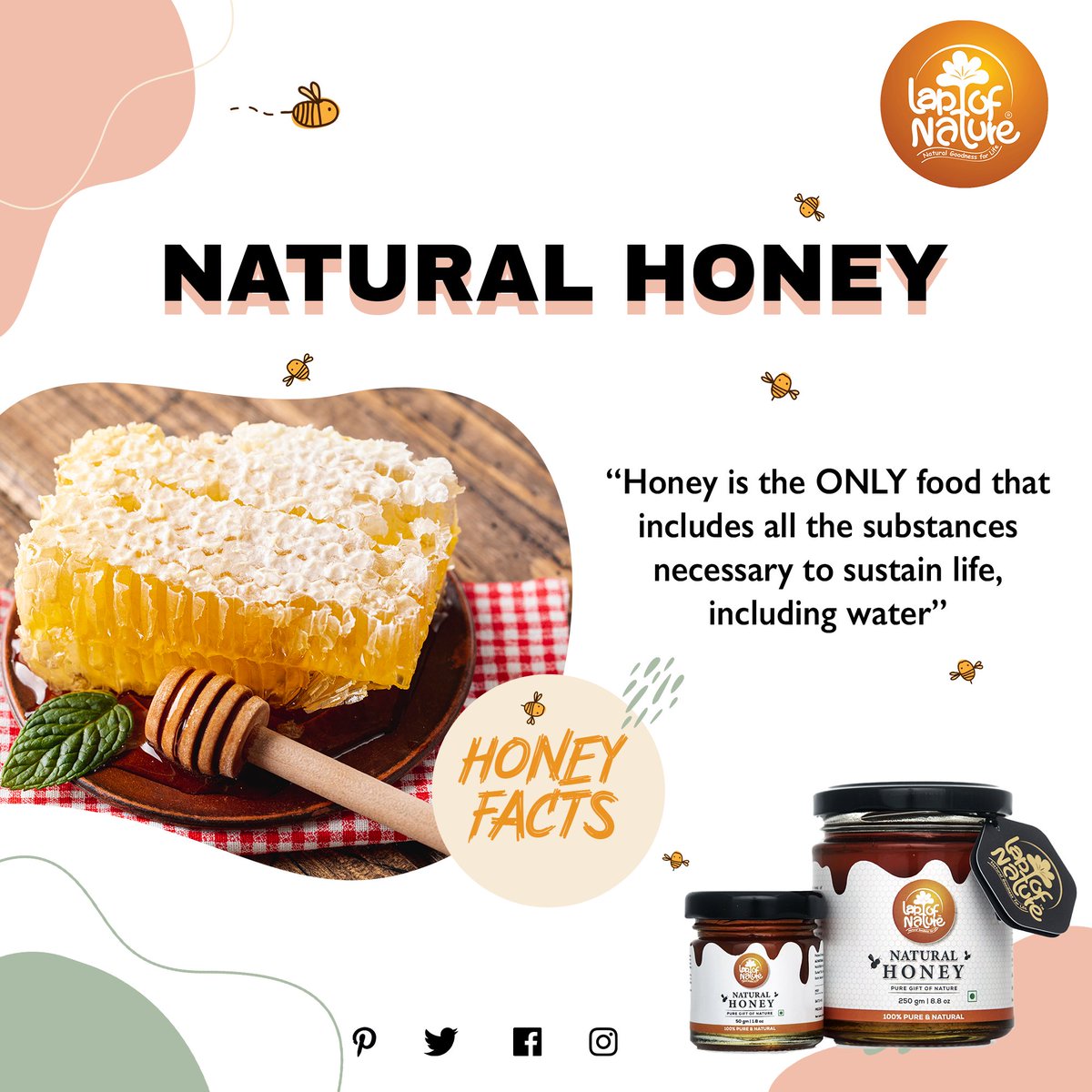 "Enjoy the magical benefits of natural honey"
.
"𝐍𝐚𝐭𝐮𝐫𝐚𝐥 𝐆𝐨𝐨𝐝𝐧𝐞𝐬𝐬 𝐅𝐨𝐫 𝐋𝐢𝐟𝐞"
.
Shop now from the link in bio
.
#lapofnature #amazonindia #qtrove #flipkart #instagram #superfoods #honey #artyowl #foodporn