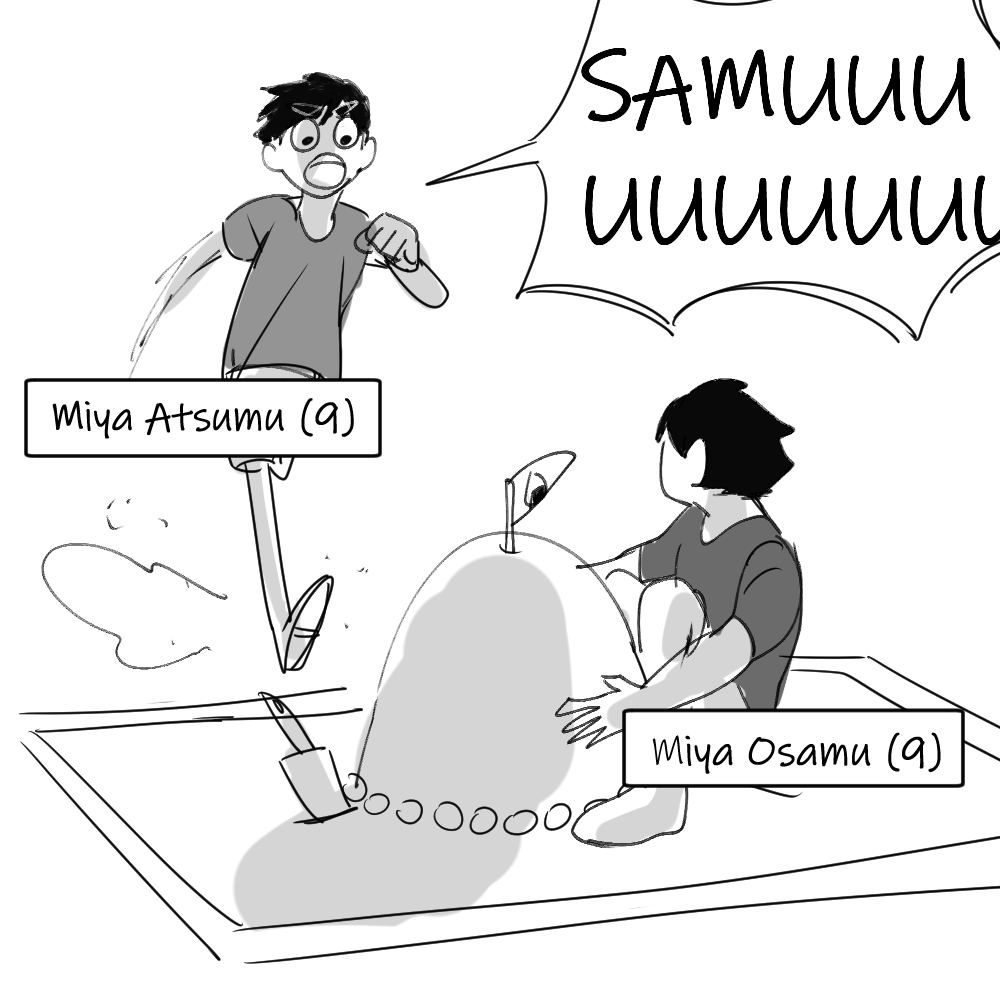 < My Brother Can Do Anything > 💪
A Coming of Age story of Miya Atsumu from Osamu's POV

Full comic of chapter 1 on AO3: https://t.co/3NoMrssMlS 