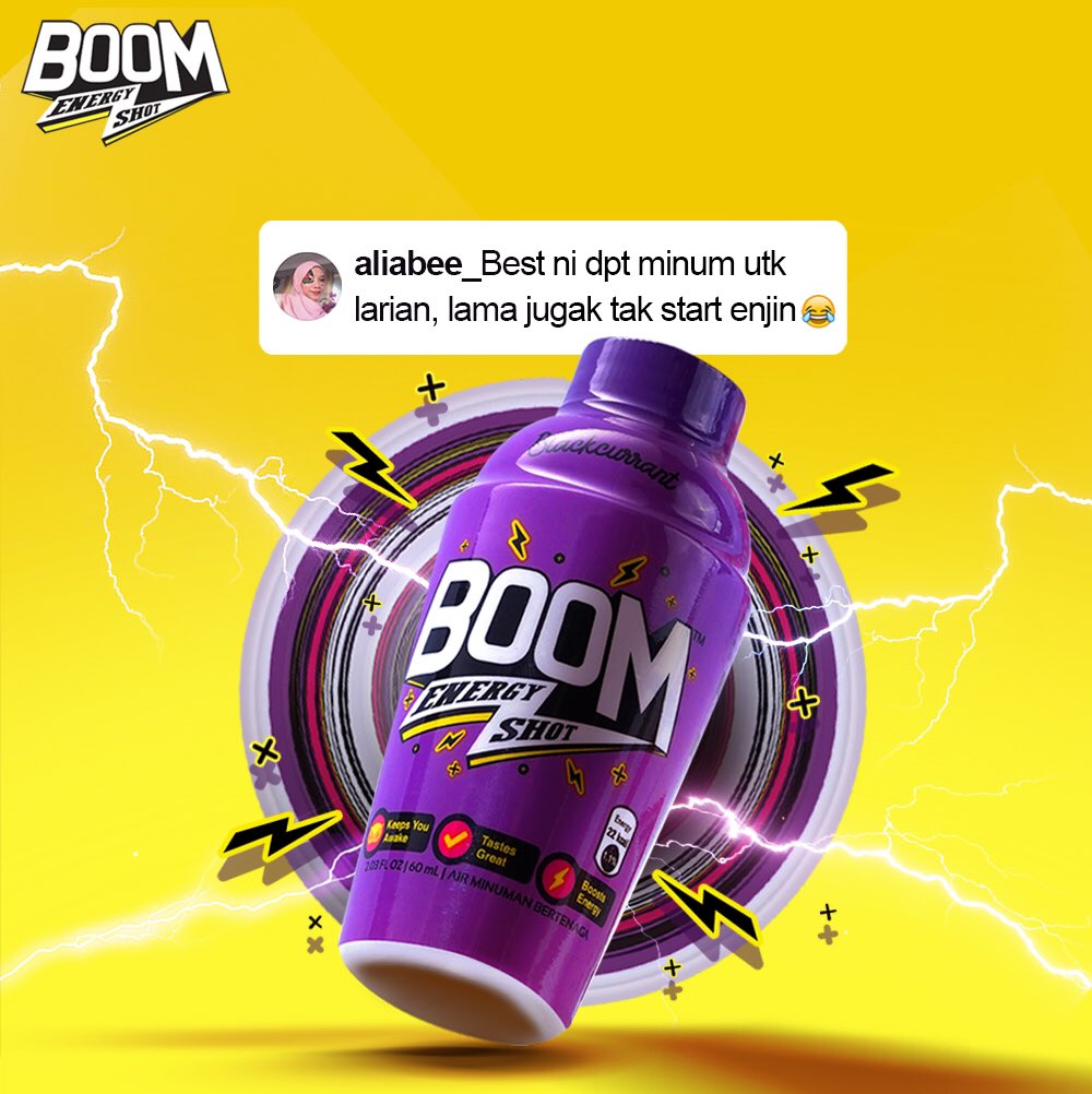 BoomBeverage's tweet photo. Shopee 9.9 Sales! Grab opportunity ni! 3 Boom Energy Shot dengan harga RM10 sahaja, eksklusif hanya di Shopee, search hausboom.os⚡

#shopee #sale
#boomenergyshot
#keepsyouawake
#nobodycaresworkharder https://t.co/zYHmYWBK1x