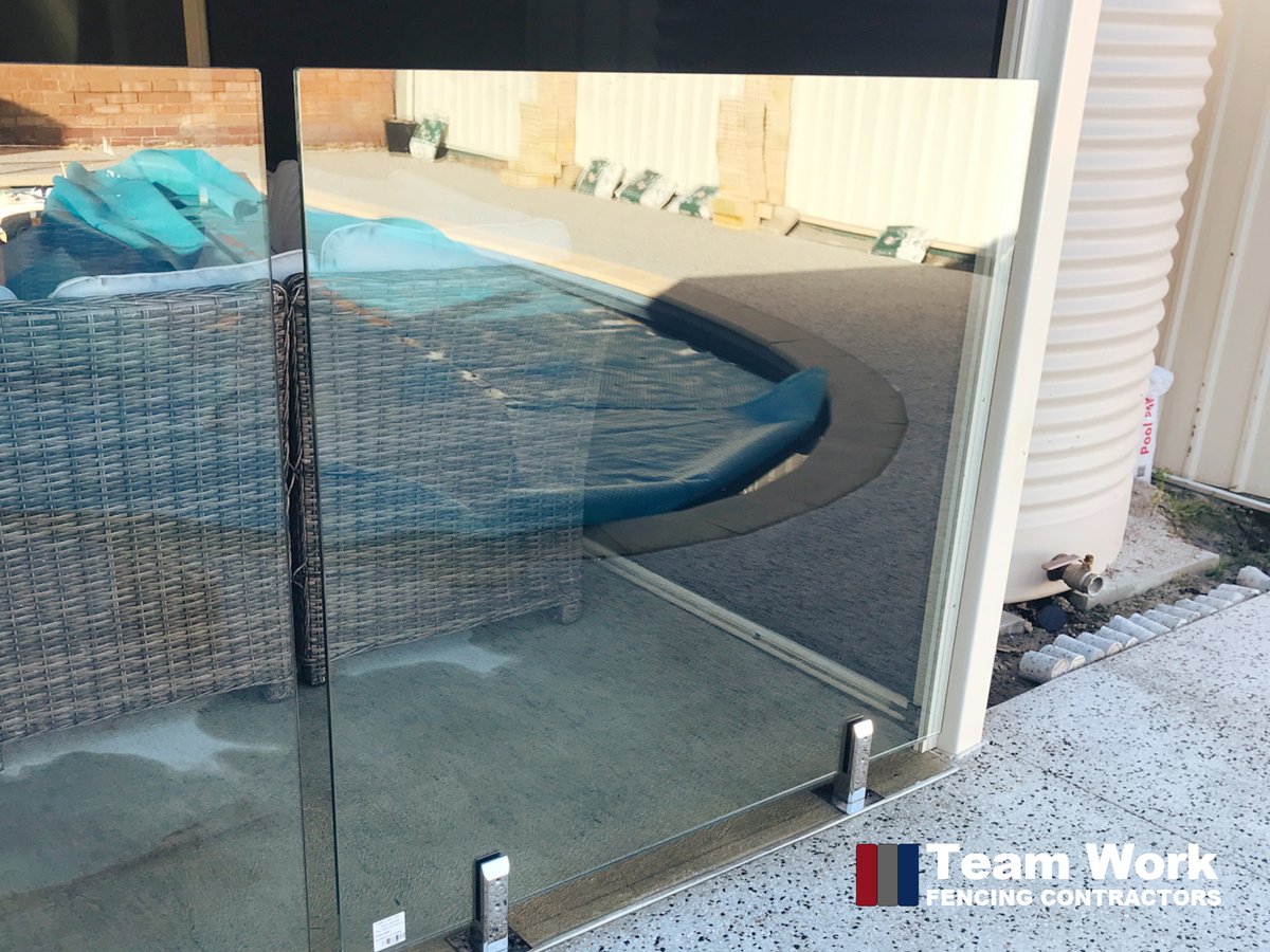TeamWorkFencing's tweet image. Frameless glass pool fence supplied and installed in Ballajura, WA. #Perth #Bunbury #PoolFencing #FencingContractorsPerth