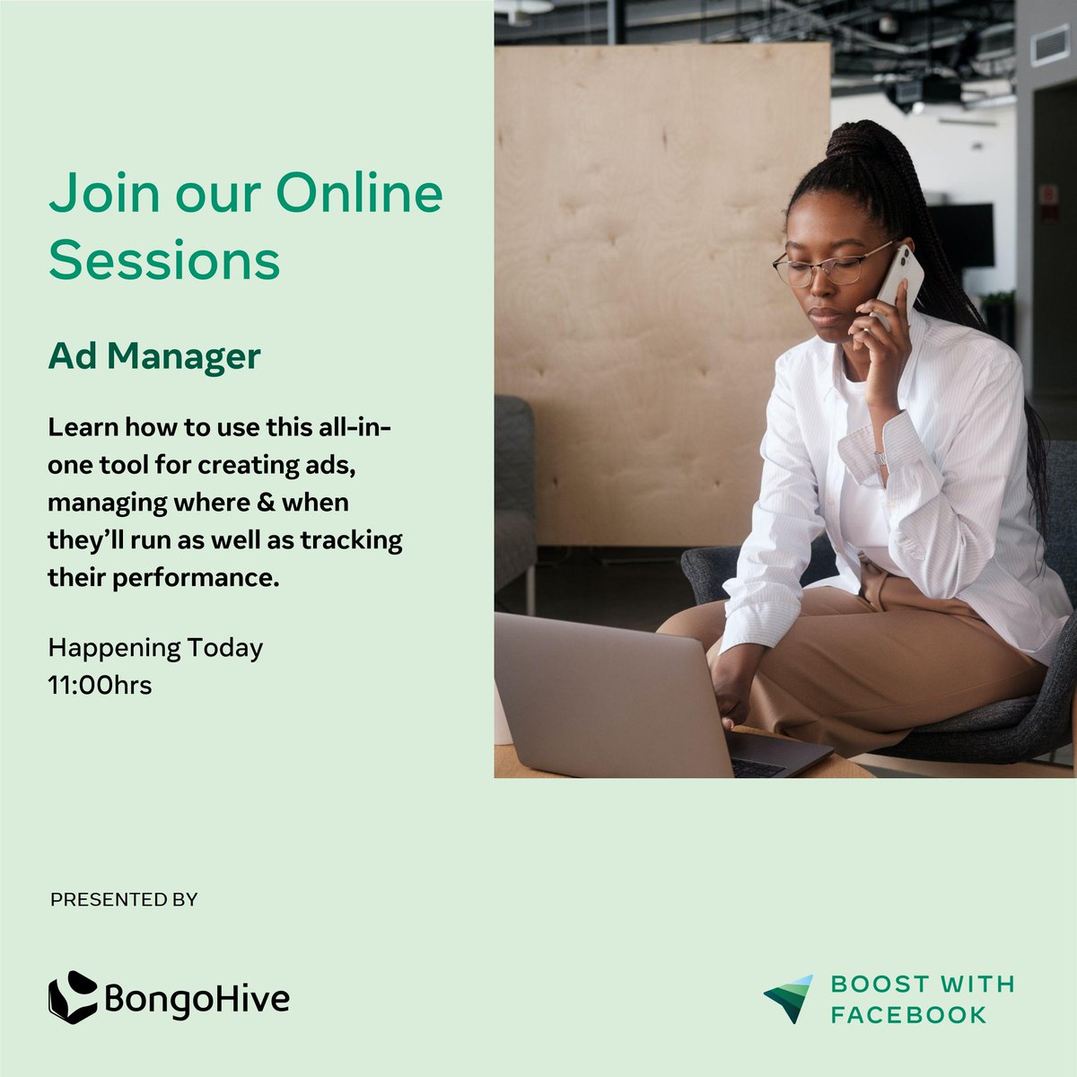 BongoHive's tweet photo. Are you satisfied with where your business is?
Transform your business online with our #BoostwithFacebookZM training! You’ll save time and money as you will learn directly from experts who will share years of their experience with you for free.
Sign up: https://t.co/i6rFQxuRXM https://t.co/4Rai64XK5x