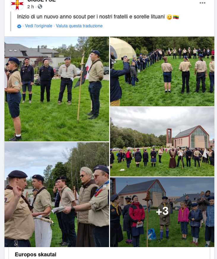 ScoutFSE_Italia's tweet photo. Buona Strada e Buon Anno #scout 2021/2021 ai nostri fratelli e sorelle #UIGSE in #Lithuania https://t.co/4DpIYw8iJl