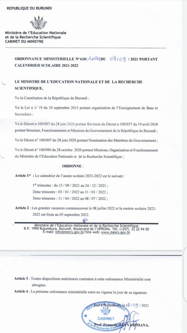 Calendrier Traitement éducation Nationale 2023 تويتر \ Jimbere على تويتر: "🔴 La Commission Nationale De Recrutement  (@Mfpte_Bdi) Organise Une Descente À L'intérieur Du Pays À Partir Du 15/9,  Pour Échanger Avec Les Candidats Qui Se Plaignent Des