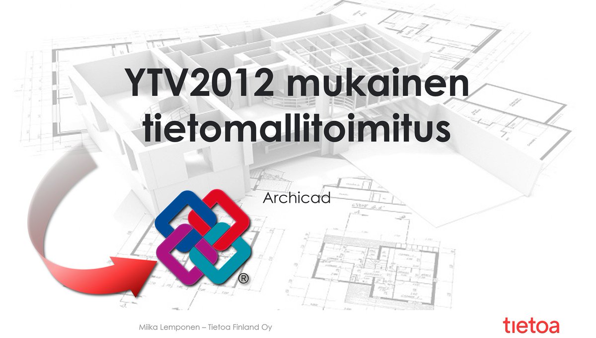 Syksyn koulutuksemme ovat alkaneet! Viime viikolla kävimme koulutettavien kanssa läpi, miten Archicadilla onnistuu yleisten tietomallivaatimusten mukainen tietomallitoimitus.

Mitä koulutuksia järjestämme? tietoa.fi/palvelut/bim-k…

#koulutus #Archicad #koulutuskalenteri #YTV2012
