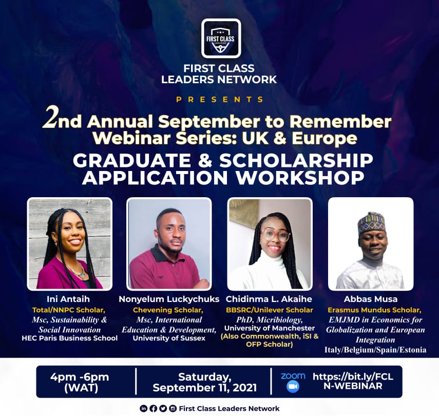 Our greatest investments are in our people. Last application season, FCLN recorded an overwhelming success of 205 offers from 151 scholars going to all parts of the world. An important driver for this massive record was our September to Remember Webinar Series.