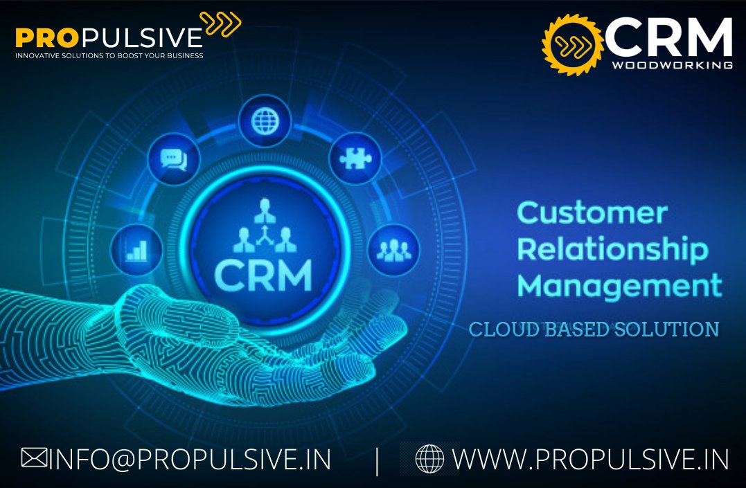 Cloud-Based #CRM_Solution for #woodworkingindustry.

For more info, contact us: +91-94664-00440
Visit our website        : woodoworkingcrm.com

#cloudbasedsolution #crmsolution #crmsoftware #woodworkingindustry #propulsivtechnologies #webdesigning #digitalmarketing #developer