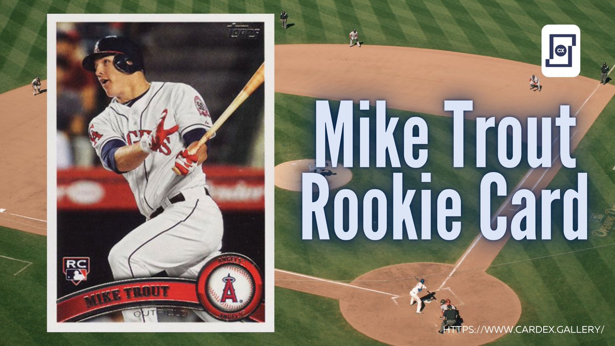 This 2011 Topps Update Mike Trout Rookie Card is nothing special: no ink autograph, serial number, it's not even shiny. But it stays on top consistently, the Topps Update is the picture itself — the baseball action and the vibrant RC logo is just the icing on top. 
#cardex