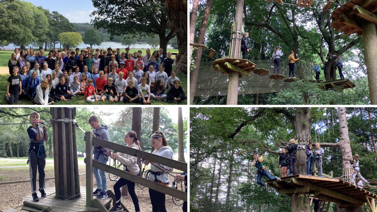 DunottarSchool's tweet image. Year 8 pupils tackled the challenges of Go Ape with tenacity, collaboration and courage! All photographs from the day are available on Dunottar&apos;s Facebook page. #WarriorLearning #TheDifferenceIsDunottar