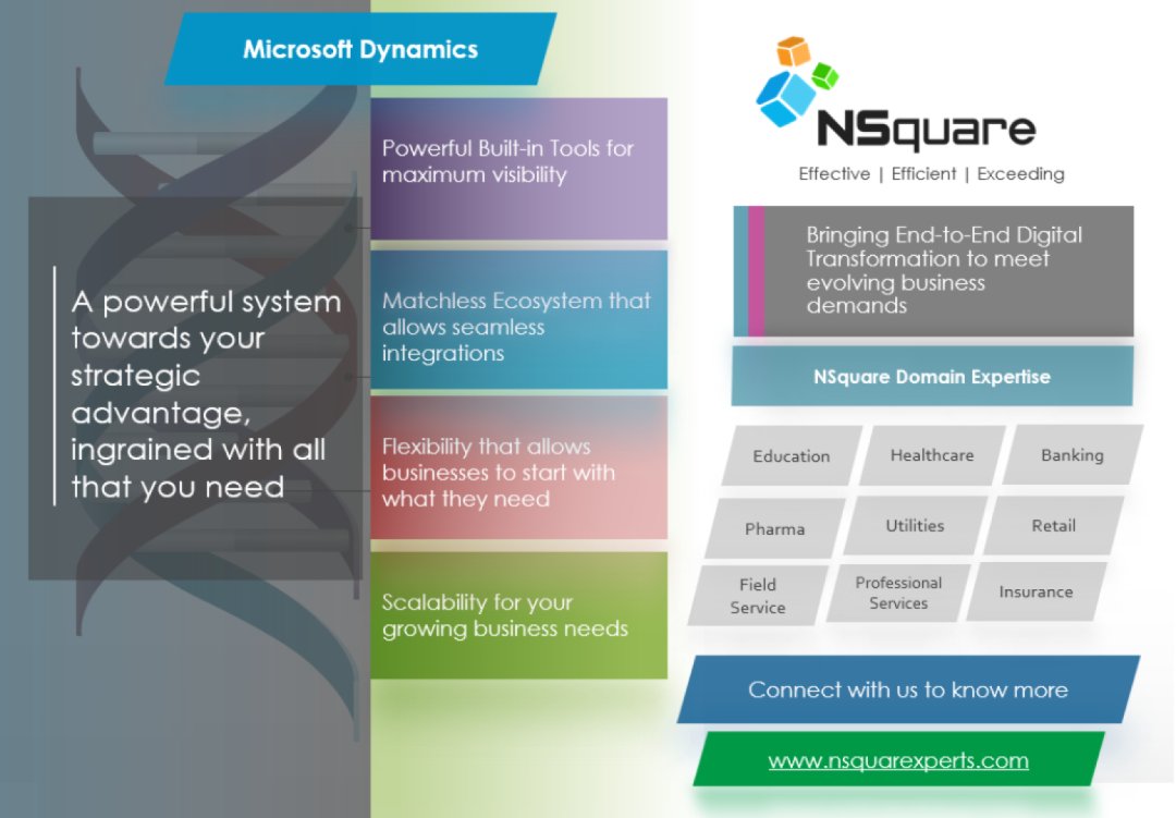 NXperts's tweet image. #nsquarexperts #dynamicscrm #dynamics365 #digitaltransfomation #solutions #implementation #addons #domainspecific #d365 

Connect with us: nsquarexperts.com/contact.html