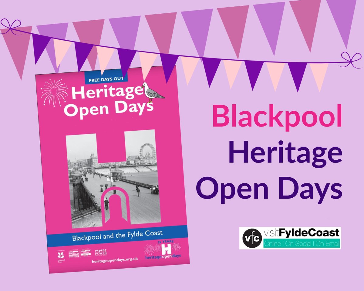 Explore local history with #Blackpool #HeritageOpenDays. See inside amazing buildings include Blackpool #Tower and Little Marton Windmill.  
More info and book here: liveblackpool.info/recreation-ent…
<a href="/ShowtownBPL/">Showtown</a> <a href="/heritageopenday/">Heritage Open Days</a> 
@heritagebpl