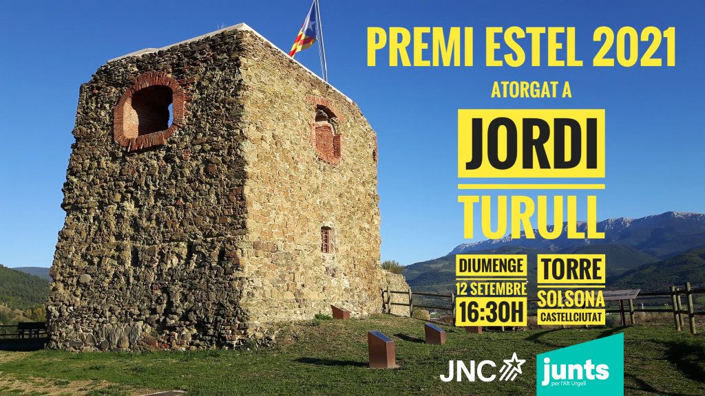 La <a href="/JNCAltUrgell/">JNC Alt Urgell</a> i <a href="/JuntsxAltUrgell/">Junts per l'Alt Urgell 🎗</a> concedeixen el Premi Estel a <a href="/jorditurull/">Jordi Turull i Negre</a>. L'acte de lliurament serà aquest diumenge a la tarda (16.30 h) a la Torre Solsona de #Castellciutat: bit.ly/38TnO2u
#AltUrgell #laSeu #Josa #Pirineu