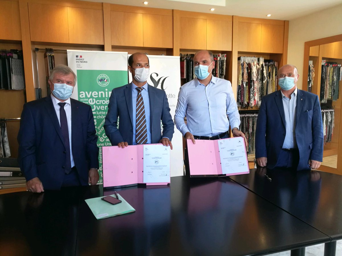 Merci au Préfet LALANDE et au Sous-Préfet YEDDOU,  pour leur soutien à la dentelle de CAUDRY !