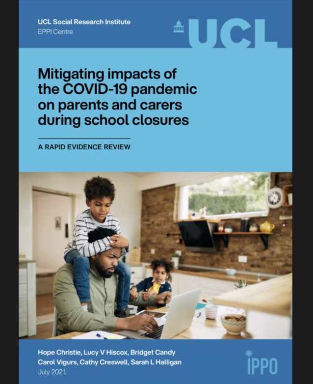 HChristie_psych's tweet photo. Woo! It’s live! We can actively share our rapid evidence review on the impact of school closures and lockdown restrictions on parents and carers in the UK. Policy note can be found here: https://t.co/oJeMTlB0Ap where you can also access the full report. #covidandsociety #COVID19 https://t.co/BdXxMRXxU2
