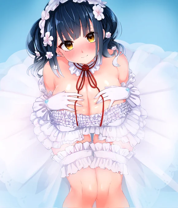 ウェディングドレスみたいになっちゃった🎴

#カルタの絵札 