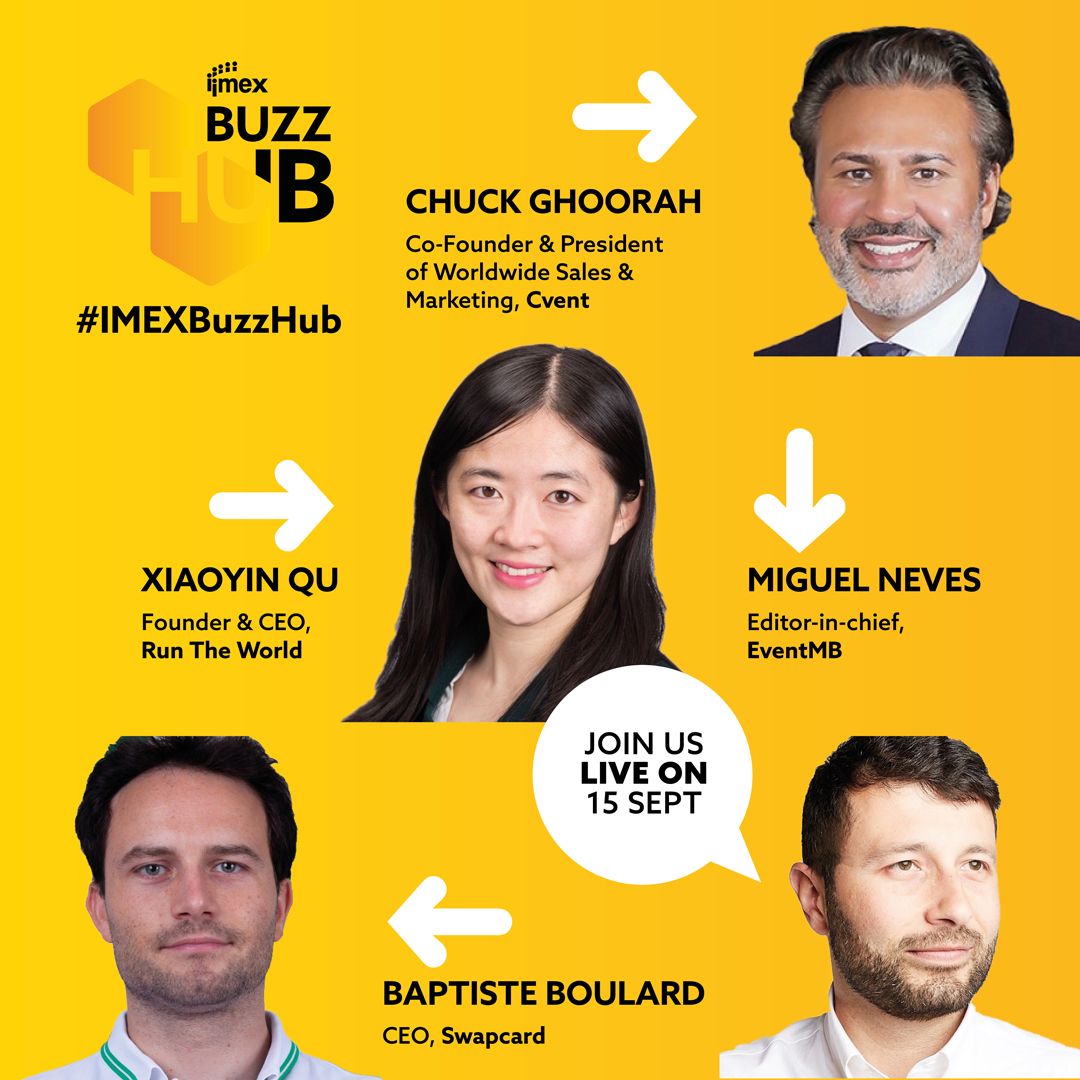 IMEX (@imex_group) on Twitter photo What is the next phase of event technology? <a href="/miguelseven/">Miguel Neves</a> (@EventMB) explores this question and more with a panel of highly experienced industry professionals – <a href="/BaptBoulard/">Baptiste Boulard</a> (<a href="/Swapcard/">Swapcard</a>), Chuck Ghoorah (<a href="/cvent/">Cvent</a>) & <a href="/quxiaoyin/">Xiaoyin Qu</a> (<a href="/RunTheWorld365/">Run The World</a>). Register: buff.ly/3yxg80n What is the next phase of event technology? <a href="/miguelseven/">Miguel Neves</a> (@EventMB) explores this question and more with a panel of highly experienced industry professionals – <a href="/BaptBoulard/">Baptiste Boulard</a> (<a href="/Swapcard/">Swapcard</a>), Chuck Ghoorah (<a href="/cvent/">Cvent</a>) & <a href="/quxiaoyin/">Xiaoyin Qu</a> (<a href="/RunTheWorld365/">Run The World</a>). Register: buff.ly/3yxg80n