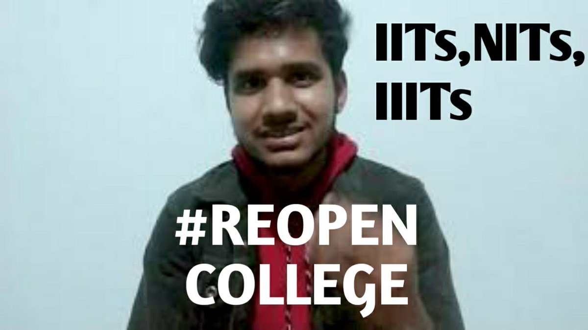 tyagiji_01's tweet photo. Reopen colleges π₯Ίπππ
https://t.co/flh9wVxIFO
Share this as much as possible π₯Ίπ
#Reopen_IIT_IIIT_NIT #Reopencolleges #ReopenEngineeringCollege #ReOpenCampus #EngineeringCollege_ReopenForUG #iit #iitbhu #reopenplz https://t.co/zfTzTgAipt