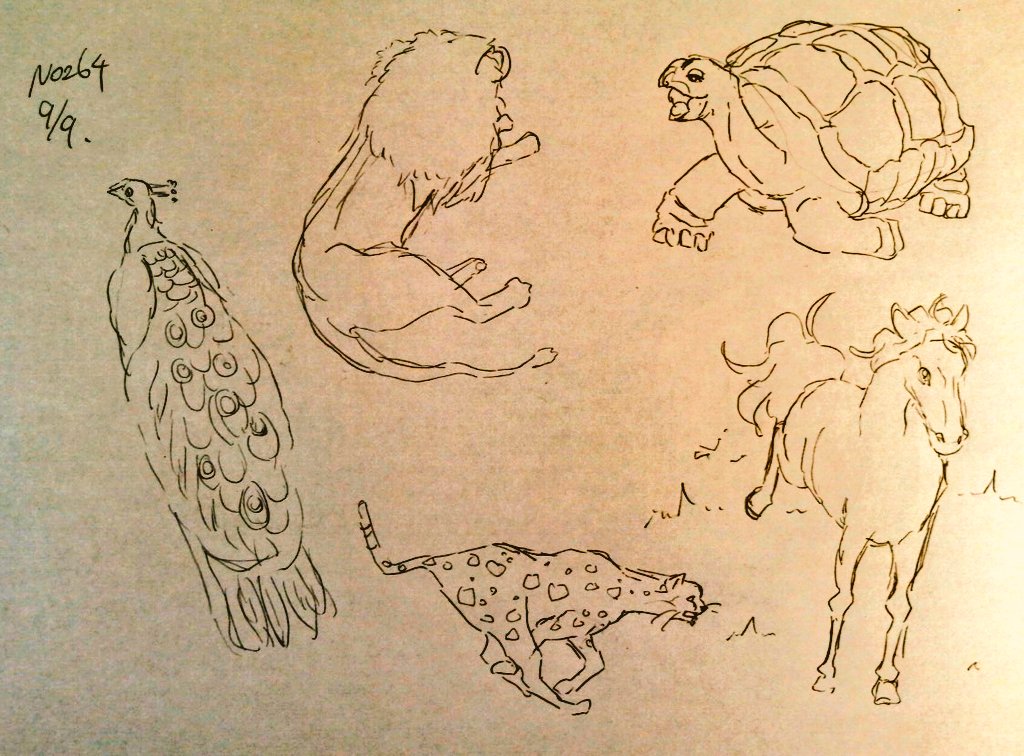 #1日1模写 264/365 