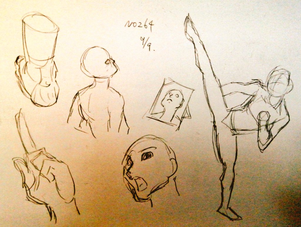 #1日1模写 264/365 