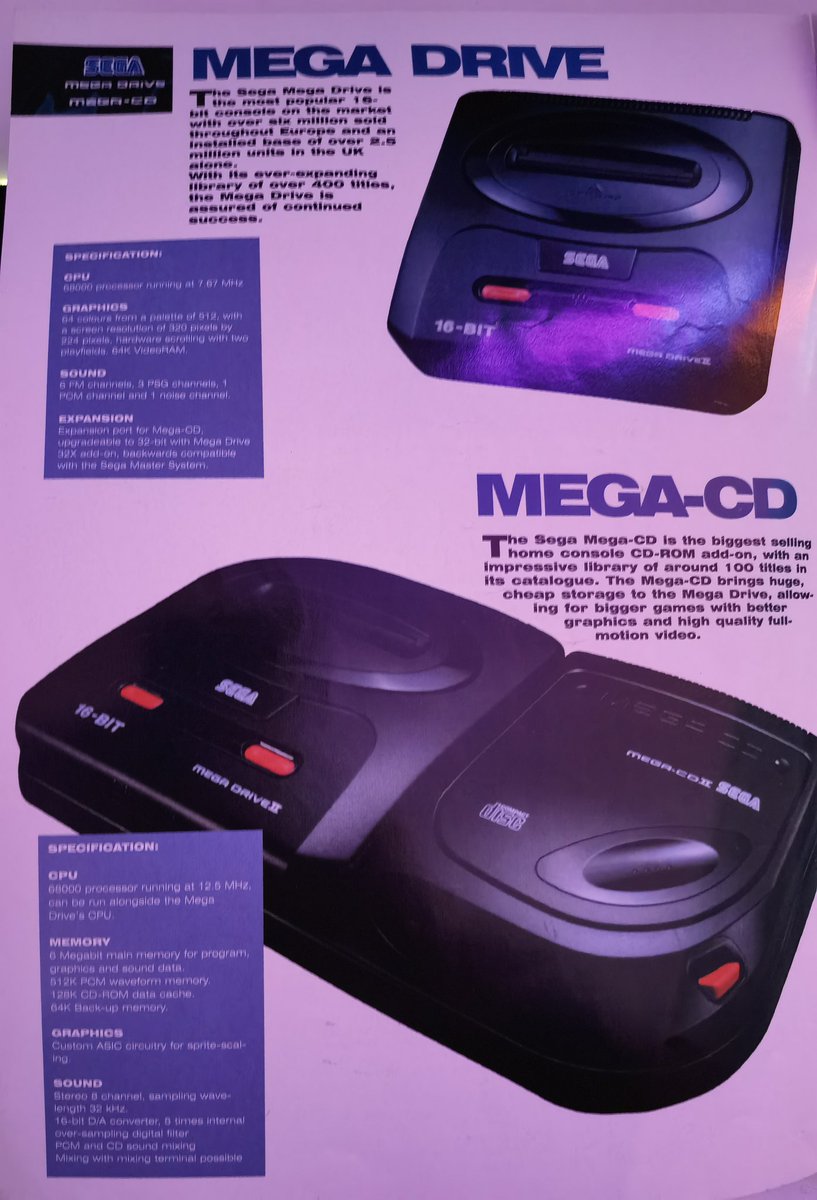 7Ten's tweet photo. Official SEGA mini catalogue I must have picked up around 1994. Interesting they mention #ProjectNeptune ! Plus unreleased #RatchetAndBolt + #VirtuaHamster (legit had to Google that, thought it was a piss take). https://t.co/Srv7El2pjx