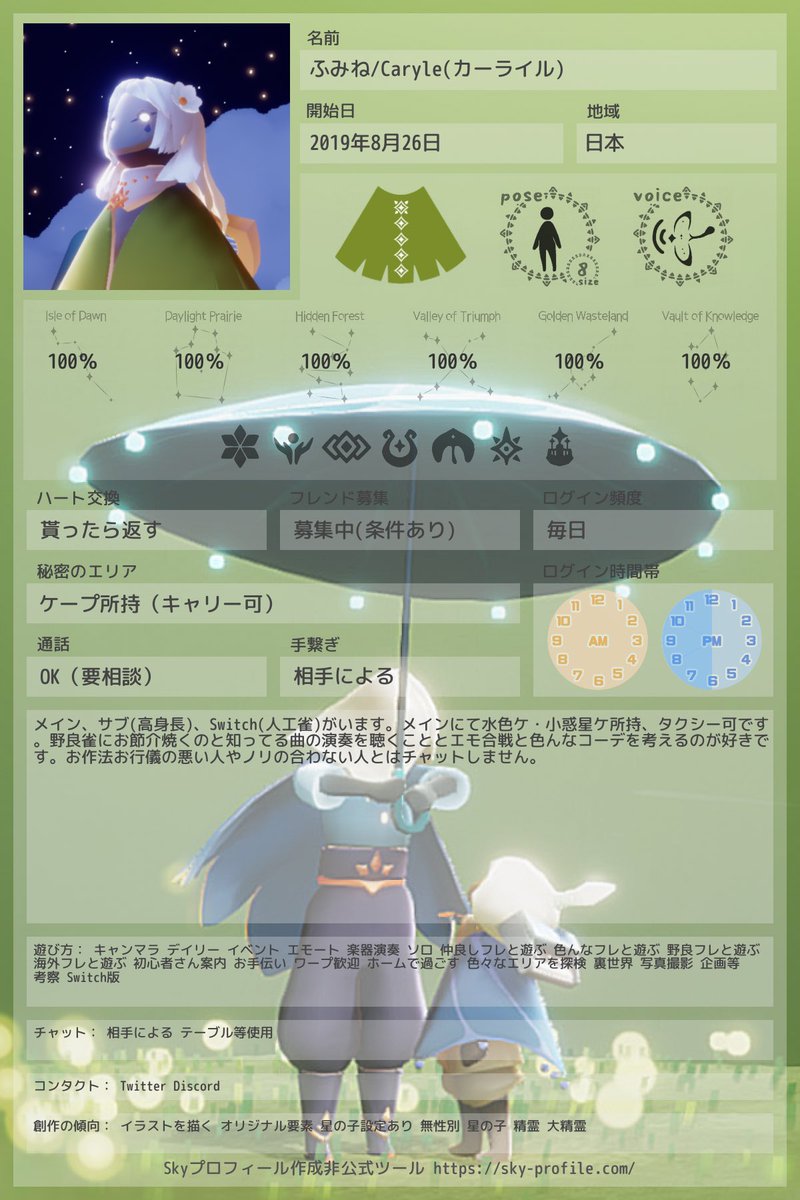 Skyプロフィール