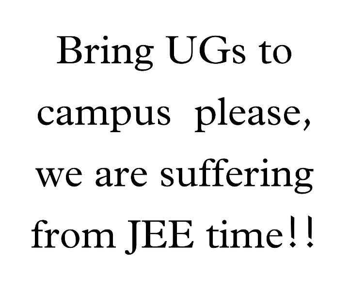 satyam_iitk's tweet photo. Most of us are vaccinated now....
We want the date of opening the campus for ug.

@karandi65 @PMOIndia @myogiadityanath @dpradhanbjp 
#Campus4ug
#Reopeniitk
#Reopen_iit_iiit_nit https://t.co/LiXv7XzK9o