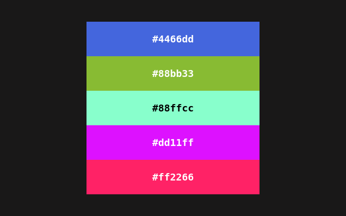 _elanus_'s tweet photo. Got to say I'm a fan of @open_pal - reminds me a bit of looking through the Pantone cards my Dad used to have in his studio back in the day

https://t.co/Wao3bNiAON

#NFTs #nftcollector #OpenPalette https://t.co/NcJqRTmZjd