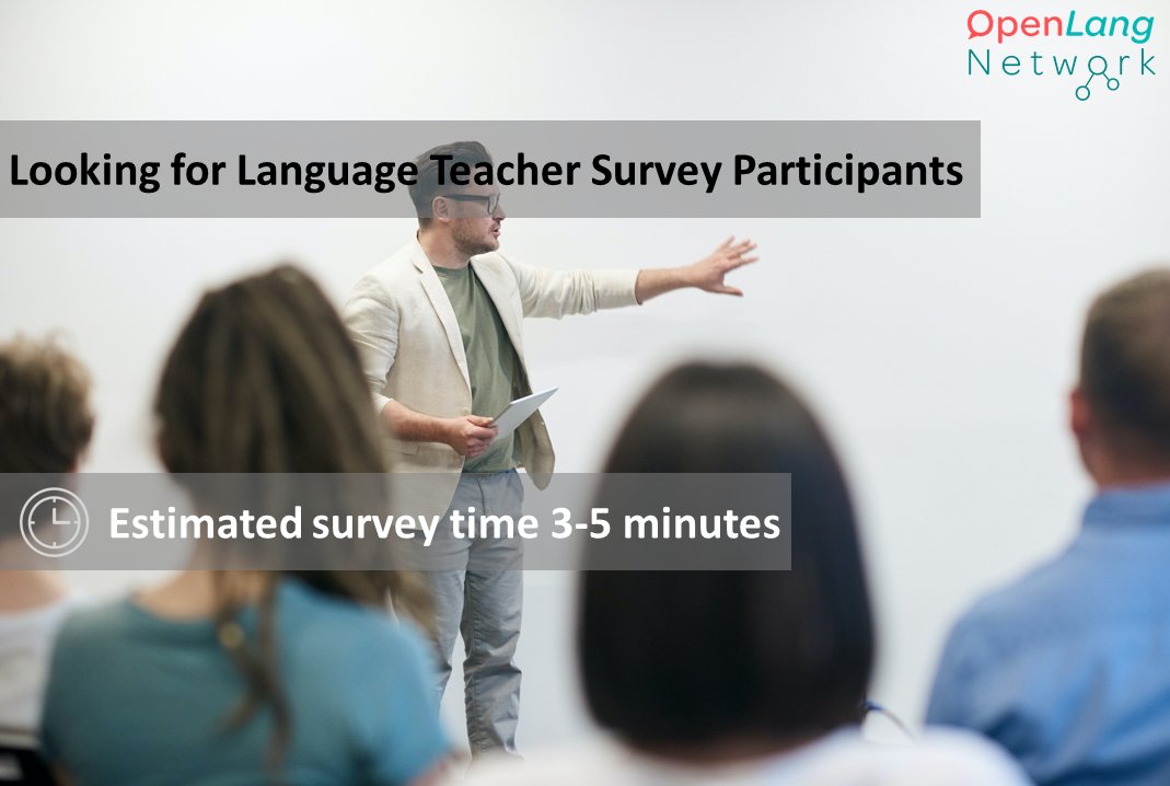 Are you a language instructor?

We would appreciate it if you could fill in our short online survey with regards to the Language Placement Tests (LPT's).

Please fill in the following survey: forms.gle/Am6ctDYiuyQFfU…