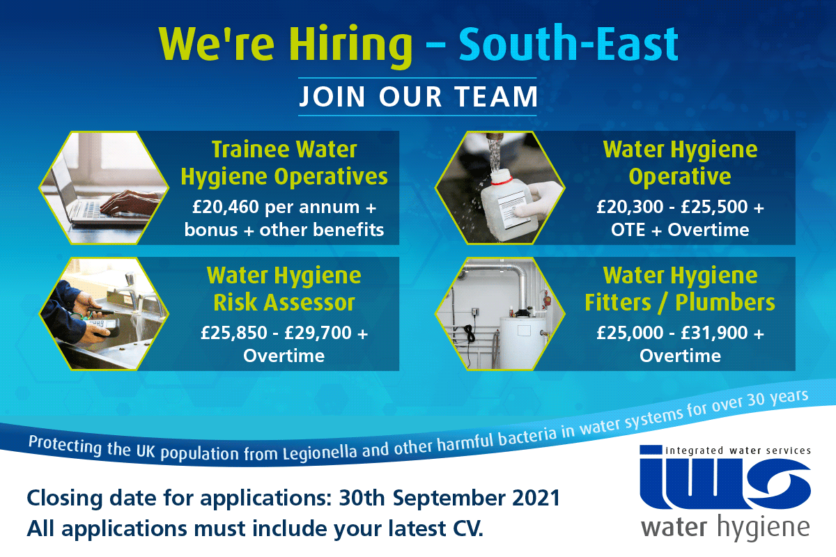 🛎️ We're Hiring - South-East 🛎️
Due to recent success we're currently hiring for the following roles ⬇️

To find out more details or to apply directly, please visit 'All Vacancies': conta.cc/3eTbUdi 
#recruitment #hiring #waterhygiene