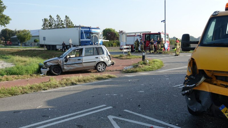 112: Kinderen en vrouw gewond bij ongeval Dirkshorn