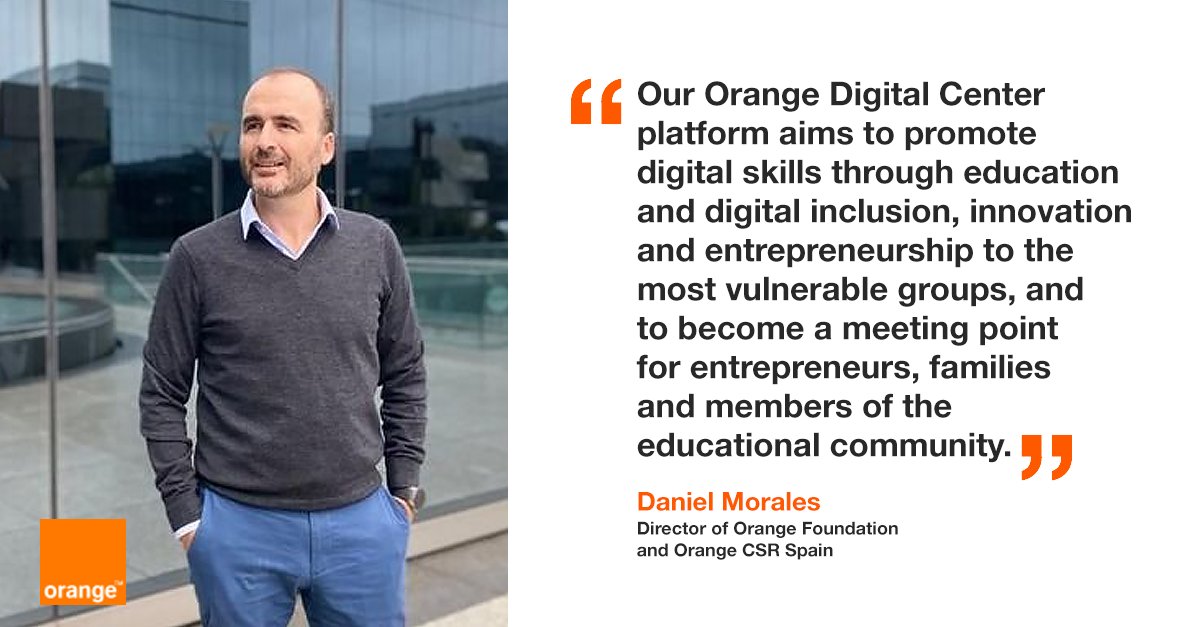 OrangeRSE's tweet photo. #DigitalInclusion | For @dmoraleg, #CSR Orange's Spanish Director, CSR is part of @Orange's DNA, a company committed to its employees, customers, the environment, and the betterment of society in general. Find out his commitments in this interview ➡️ https://t.co/eJPSZ4QOgE https://t.co/qbzzn7iKO4