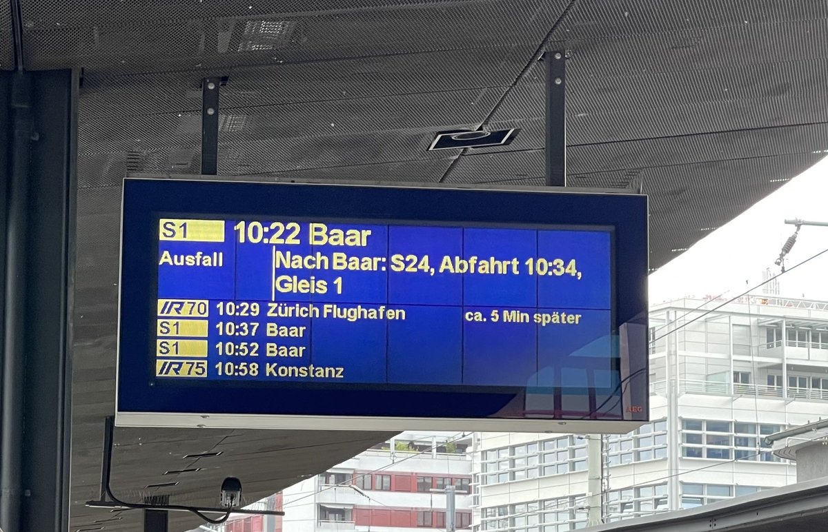 Leider wieder mal auf <a href="/RailService/">RailService SBB CFF FFS</a> angewiesen. War wohl wieder mal nichts.