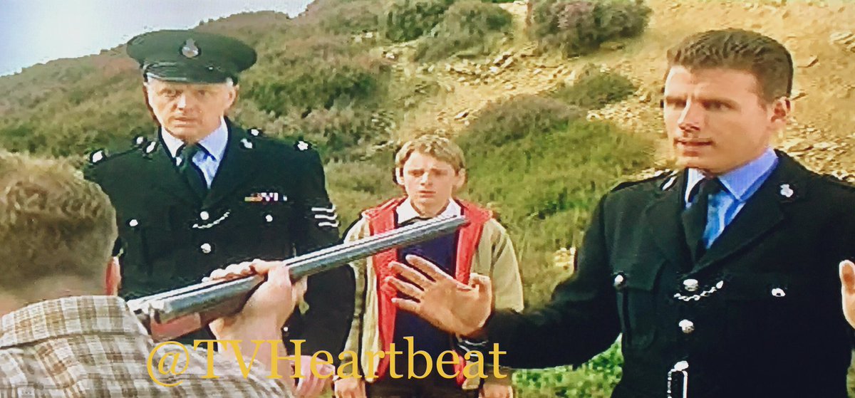 TvHeartbeat's tweet photo. In ‘No Surrender’ on itv3 today, we have drama in the quarry with #JackEllis guest starring as Malcolm and @Wimsnape as Tom, the first of two #Heartbeat roles. @jasedurr #PhilipFranks #FordAnglia ❤️ https://t.co/nDDN6ETAae