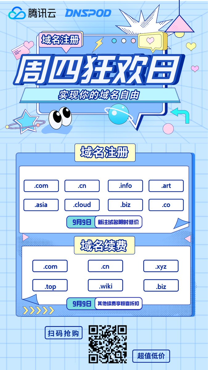 腾讯云DNSPod tweet media