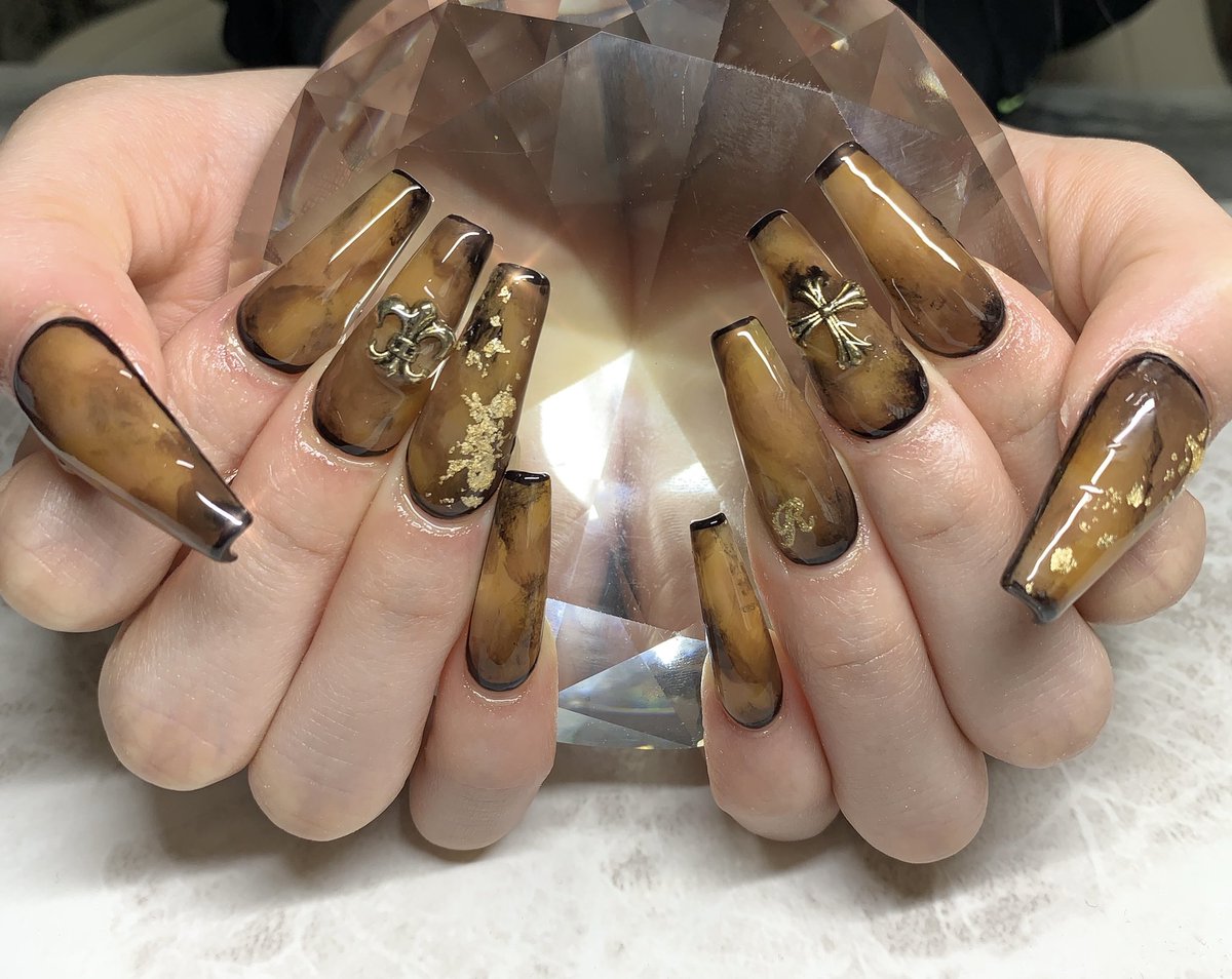 Uzivatel 村田 奈津季 Na Twitteru もあちゃんネイル スカルプ バレリーナネイル べっ甲ネイル 金箔ネイル ブラックネイル ブラウンネイル 毎月ありがと 自宅ネイル Nail T Co Iljstzihed Twitter