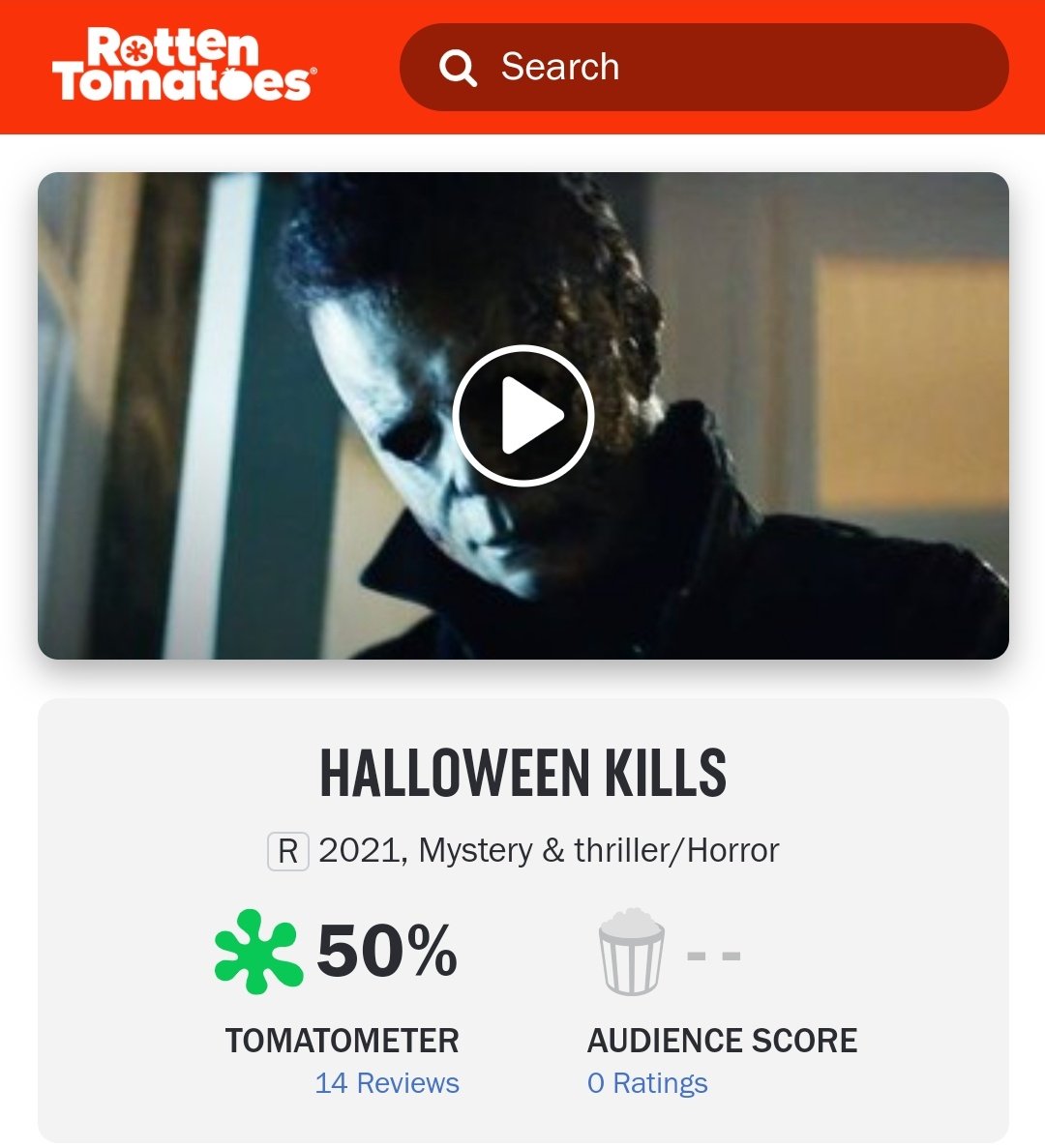 Horror Losers on Twitter: "No todas las críticas para #HalloweenKills son positivas. Las publicaciones de #Venezia78 están muy divididas tras su pase fuera de competición, como muestra su equilibrio en Rotten Tomatoes.