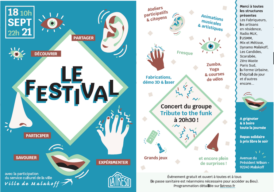 🎉 La Tréso fête sa 1ère année de réouverture au grand public 😉 

Participez au grand Festival le samedi 18/09 de 10h à 22h avec de très nombreuses activités co-organisées par les acteur-rices du projet et nos partenaires 🙏

On s'y retrouve ? 😉

👉 billetweb.fr/le-festival-de…
