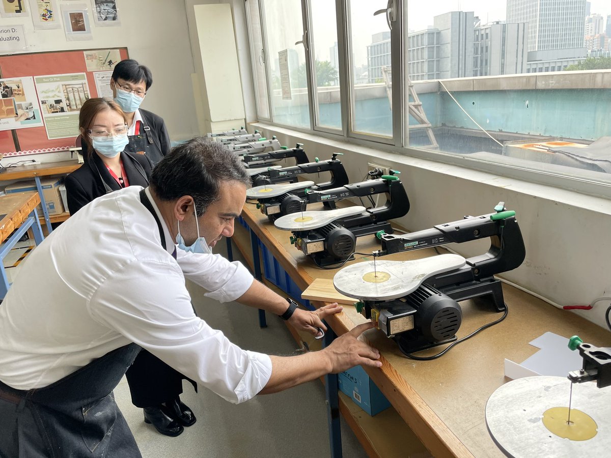 Had a great hands-on PD in the Design Lab today. Thanks Dr. Sajid and Mr. Boudreau!  #myCISB