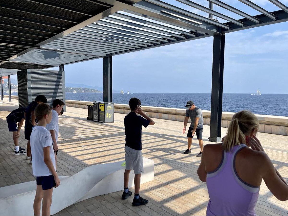 ISMonaco's tweet photo. Our Year 10 and 11 students started their Future Proof lessons this week, with our fitness group students training hard with Damian from Boost Monaco! 💪

#futureproof #secondaryschool #fitness #boostmonaco #monacoeducation #ismonaco https://t.co/Hkb6GgkIwq