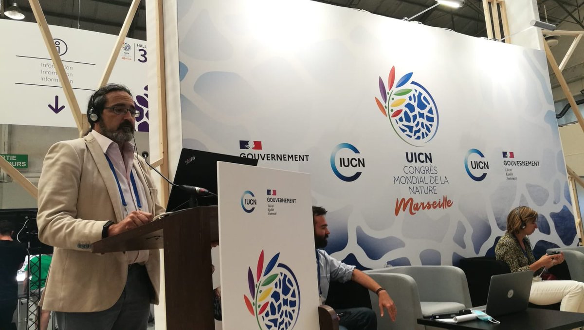 Our partner Daniel Cebrian, from SPA/RAC, has presented the ODYSSEA Project in #IUCNcongress in #Marseille. Daniel focused on the topic of "Regional and International Cooperation for the Mediterranean: Achieving the Good Environmental Status of the Mediterranean Sea".