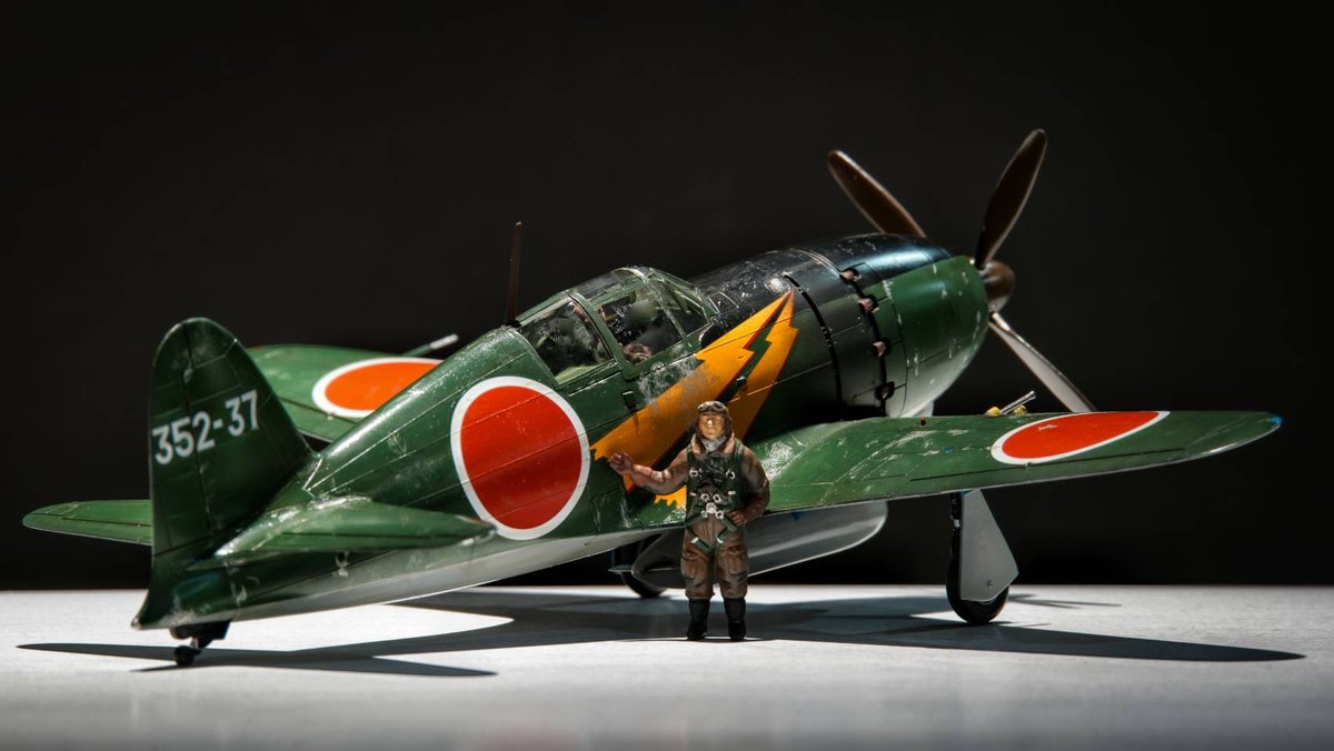 イナズママークがカッコいい「1/48 スケール 雷電21型 日本海軍局地